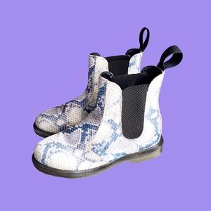 Dr. Martens Flora Chelsea Faux Snakeskin Boots